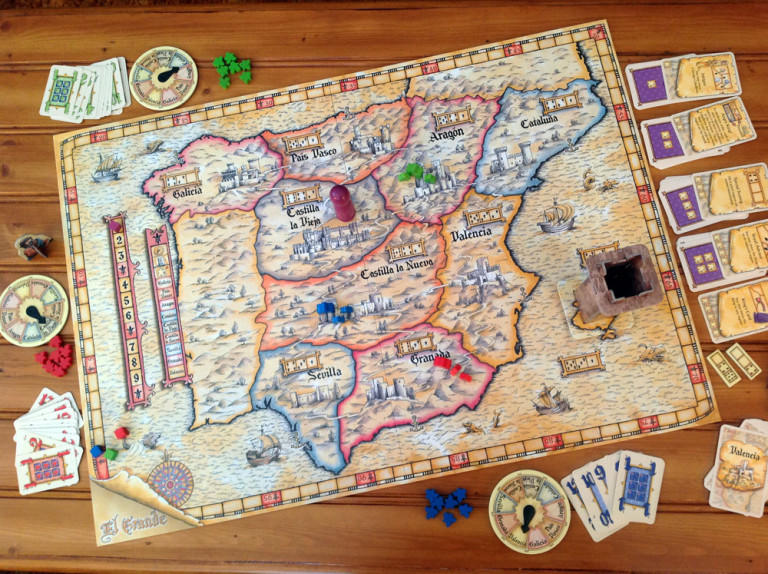 El Grande Big Box Queen Games - Version Française Complète - Très Bon état
