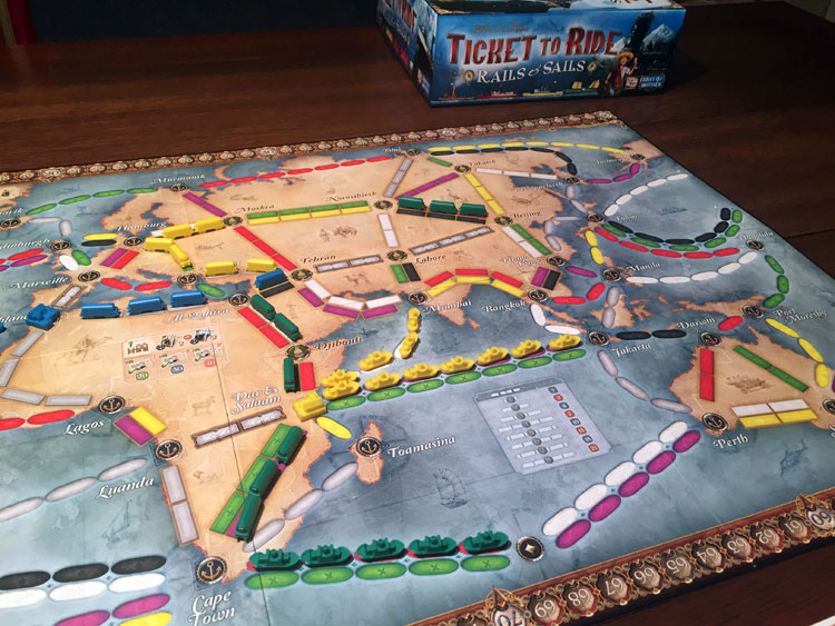 Ticket to Ride: Rails & Sails Strategy Board Game for ages 10 and up, from  Asmodee 