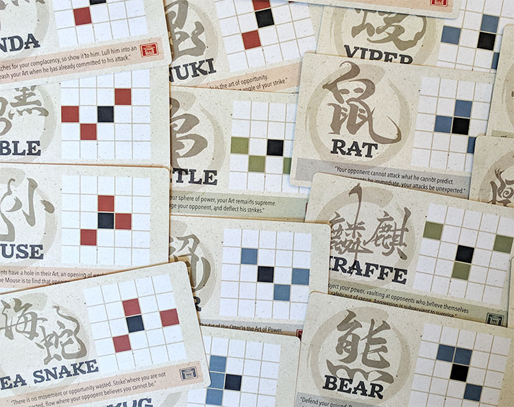 Onitama Sensei's Path Cards