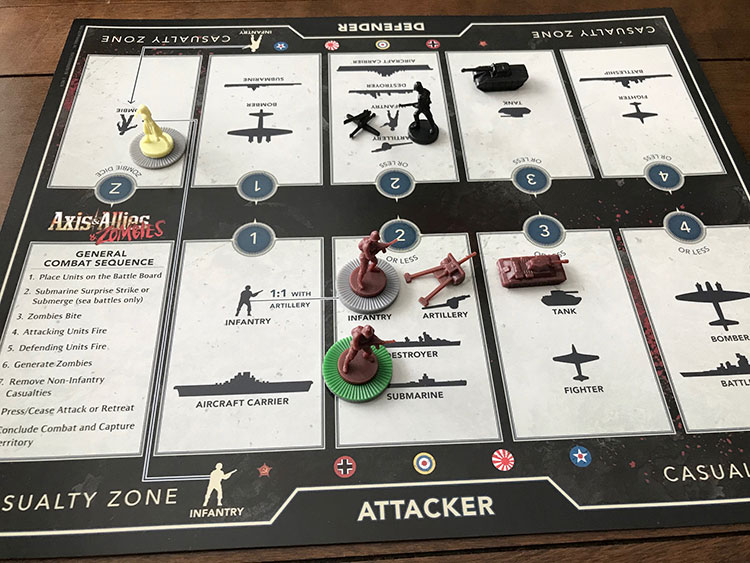 axis & allies & zombies board game