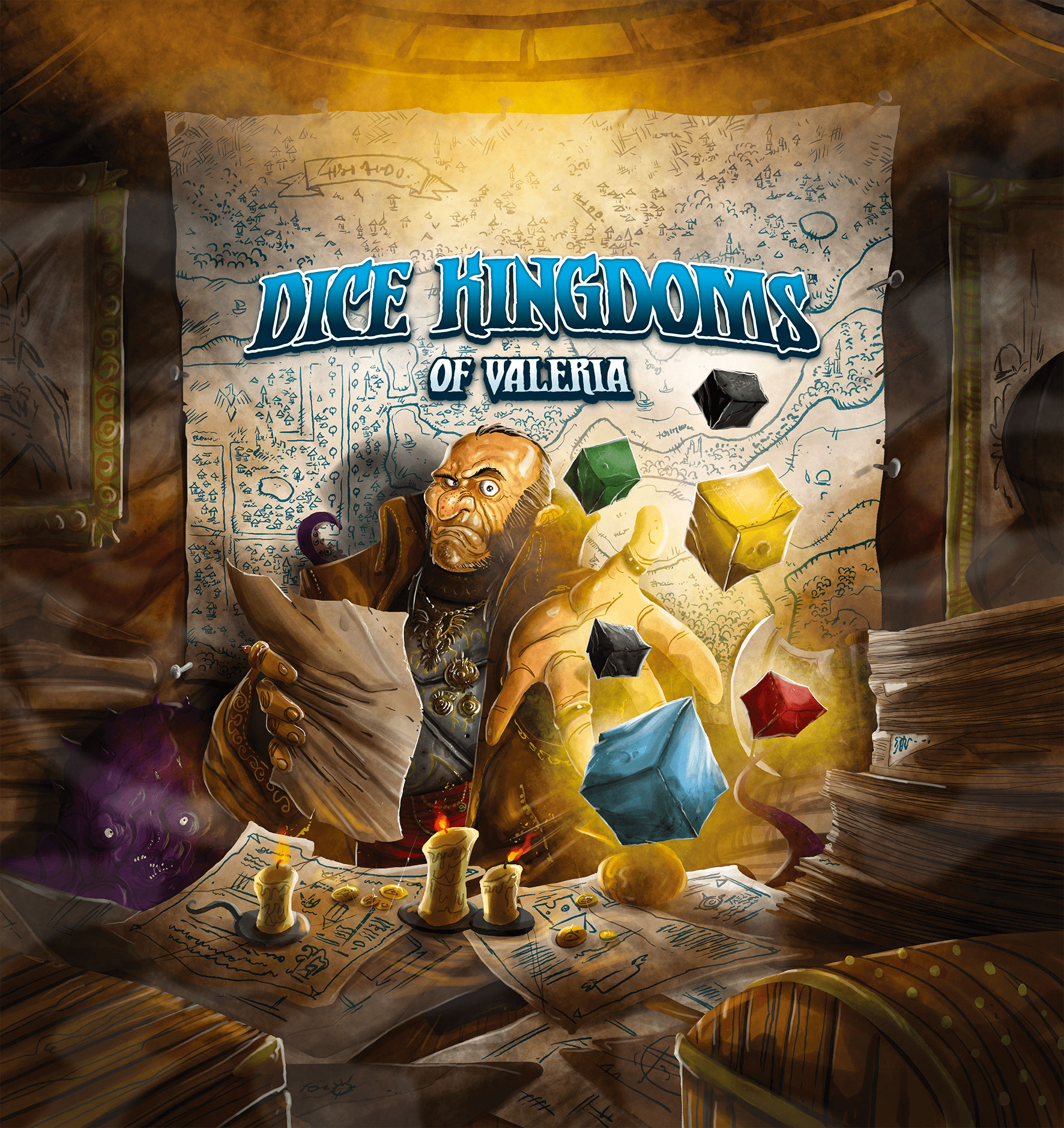 Dice Kingdoms of Valeria Review, a roll and write board game that