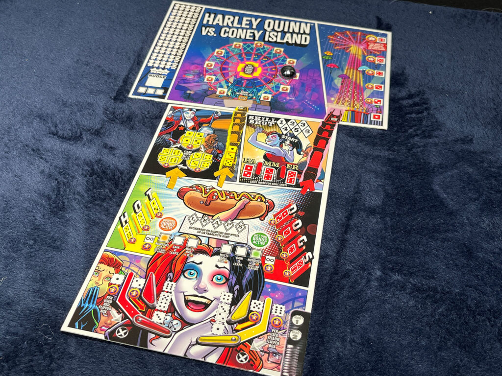 Gioco Da Tavolo DC Super-Skill Pinball: Harley Quinn Ball | Flipper Roll & Write Con 4 Tavoli, Per Famiglie E Amici