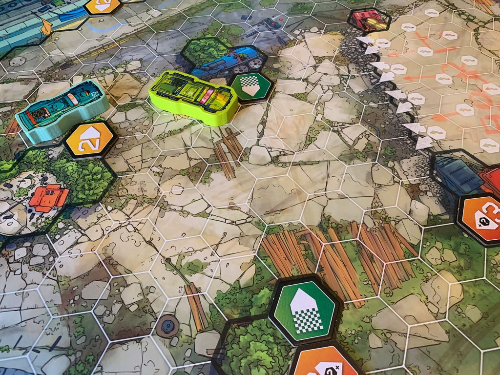 Rebellion Unplugged: Joyride: Survival of The Fastest - Car Combat Board Game, Battle On Maps & Racetracks, Ages 12+, 2-4 Players